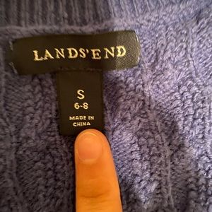 Blue knitted sweater